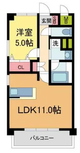 グランアーブル西宮【6階】の間取り