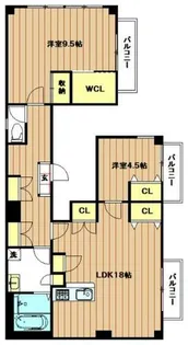 プレナード瑞起【201号室】の間取り