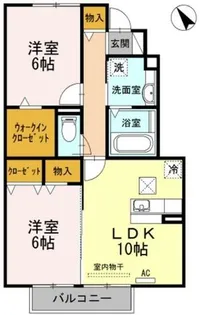 サニーソフィア【A102号室】の間取り