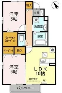 サニーソフィア【A106号室】の間取り
