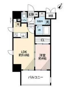 サヴォイザセントラルガーデン【14階】の間取り