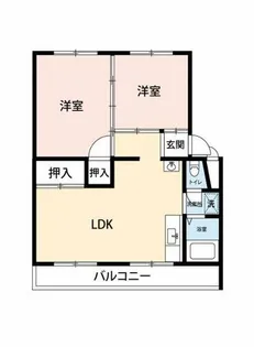 公社賃貸SMALIO 下田部C【21-309号室】の間取り