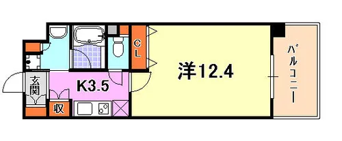KAISEI 新神戸【3階】の間取り