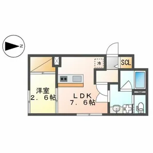 Celenest浄心(セレネストジョウシン)【3階】の間取り