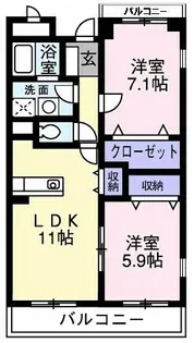 プラムガーデン【2階】の間取り