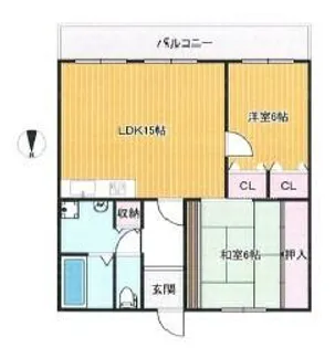 ロワイヤル京見橋【303号室】の間取り