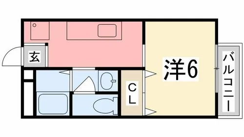 ビーライン松本【103号室】の間取り