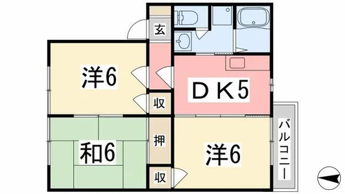 パナハイツエデン【203号室】の間取り