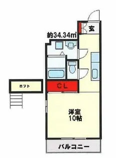 カーサ・デ・マーサ【4階】の間取り