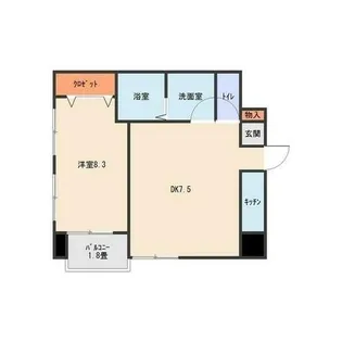 クレール池谷【3階】の間取り