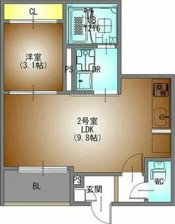 REGALEST黄金【3階】の間取り
