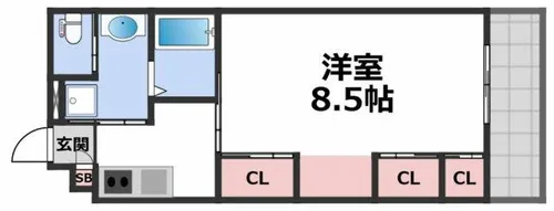 HANATEN EAST【3階】の間取り