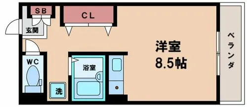 パークシティ長居【3階】の間取り