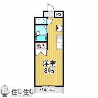 ハイツチェリーブロッサム【2H号室】の間取り