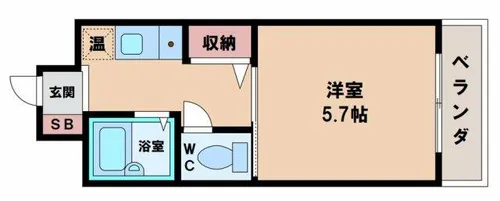 カルムⅡ【3階】の間取り