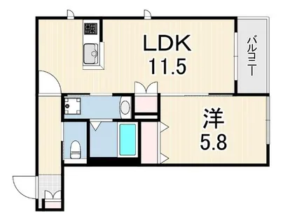 リバージュブンベエ【2階】の間取り