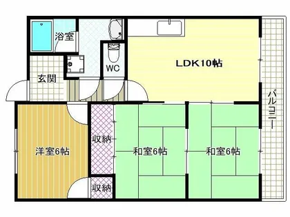 パークロイヤル宮山【2階】の間取り