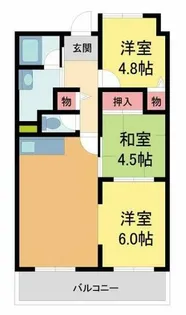 ライフイン水月【2階】の間取り
