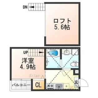 ハーモニーテラス豊後橋町A【1階】の間取り