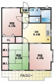 KOINOMOTOマンション【2階】の間取り