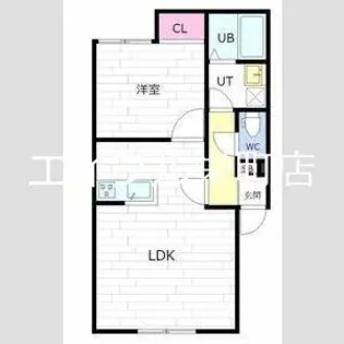 ブライトハウス【2階】の間取り