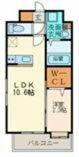 ルホソ山王【4階】の間取り