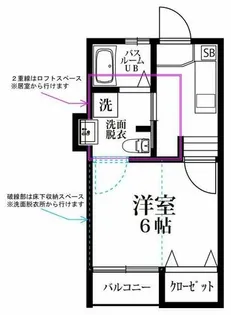 オーベクス平尾【102号室】の間取り