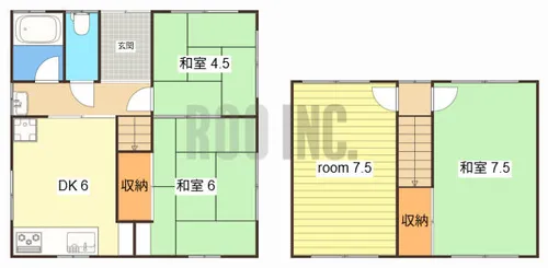 兵庫県姫路市大津区恵美酒町1丁目【一戸建】の間取り