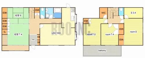 兵庫県揖保郡太子町広坂【一戸建】の間取り