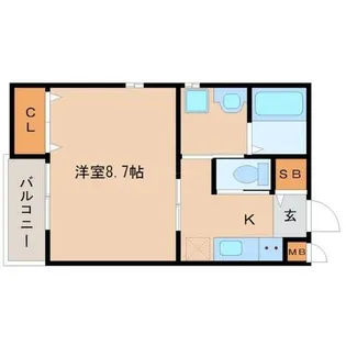CROUD東桜木町【3階】の間取り