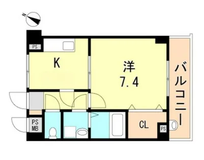 ソレイユ芦屋【2階】の間取り