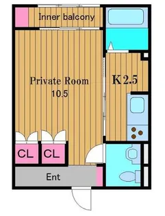 クリプトメリア【2階】の間取り
