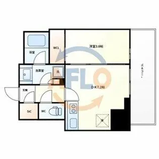 ルフォンプログレ堺筋本町タワーレジデンス【3階】の間取り