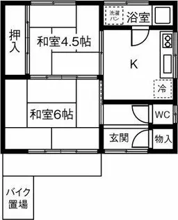 新舞子平屋【1号室】の間取り