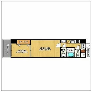 ロイヤル呉服【6階】の間取り