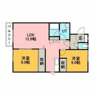 アステル【201号室】の間取り