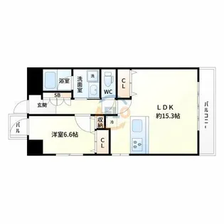ア・ミュゼ新大阪【4階】の間取り