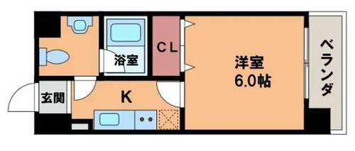レ・コンフォルト【8階】の間取り