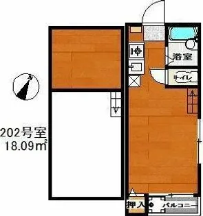 福岡県福岡市博多区冷泉町【アパート】の間取り