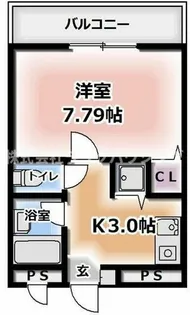 TAIHOレジデンス大日Ⅲ【2階】の間取り