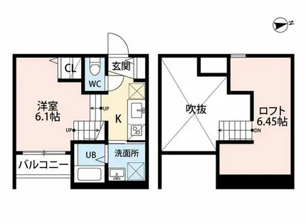 REGALO那珂【2階】の間取り