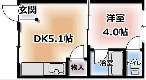東北第4マンション【2階】の間取り