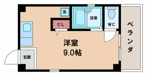 ライズ鶴ケ丘【1階】の間取り