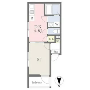 MELDIA大蓮Ⅱ【1階】の間取り