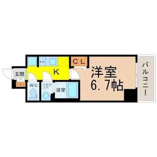 プレサンス大須観音ビザリア【5階】の間取り