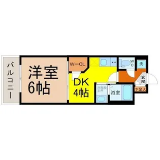 エステムコート名古屋鶴舞シエル【3階】の間取り