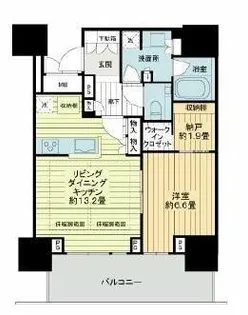 グランドメゾン上町台レジデンスタワー【505号室】の間取り