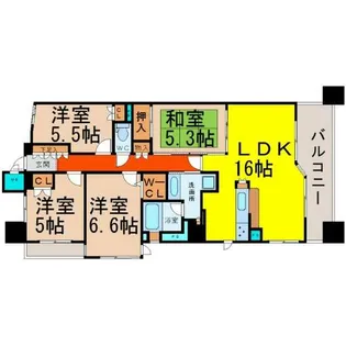 リエトコート丸の内【10階】の間取り