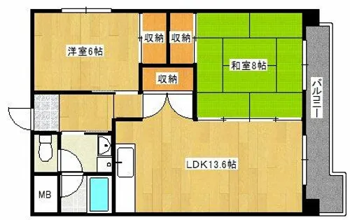 アドニス【5階】の間取り