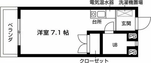 メゾンブランシュ【1階】の間取り